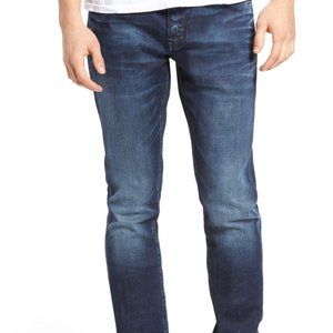 PRPS Men's Dark Blue Washed Slim Jeans
